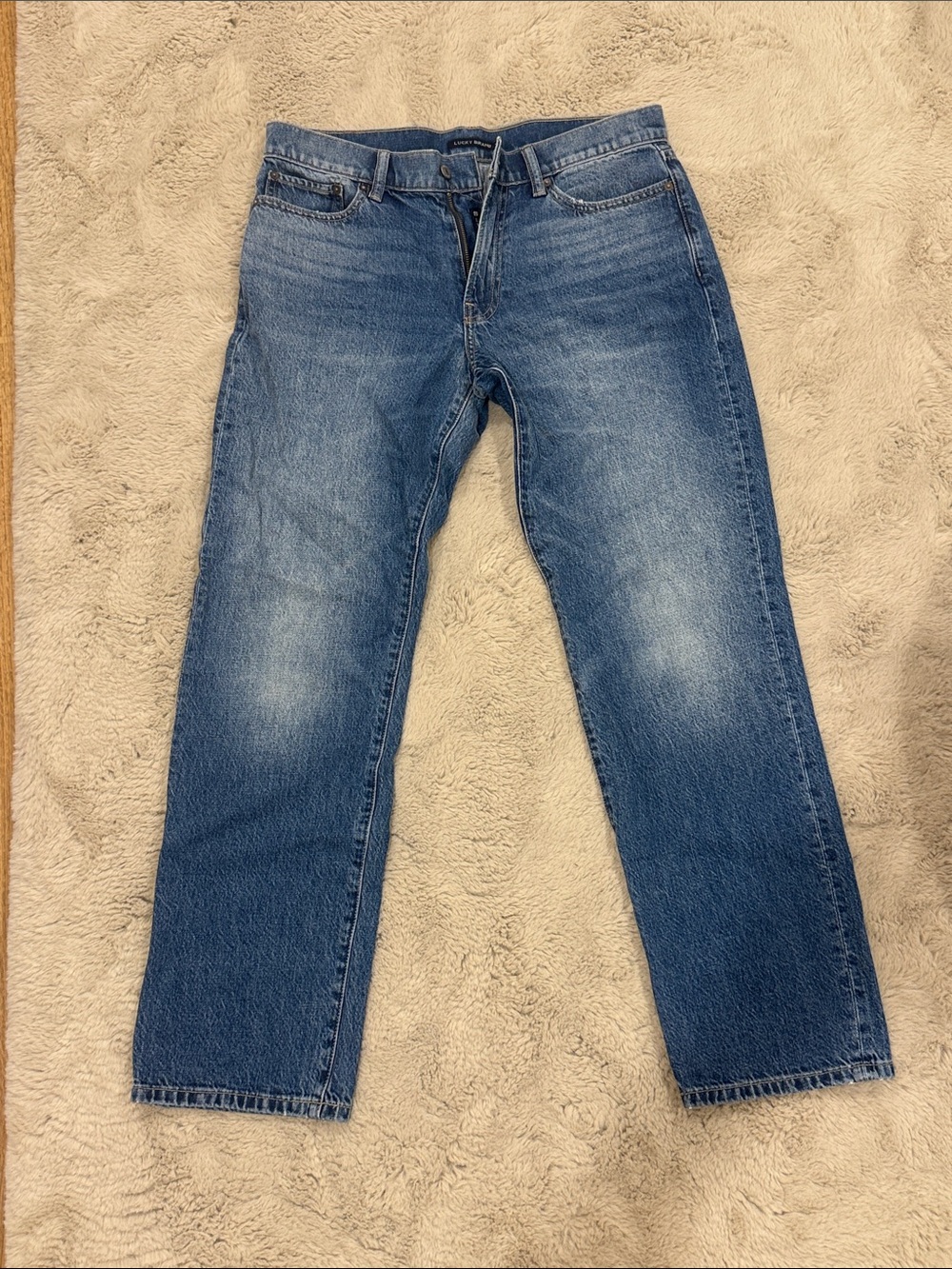 Lucky Brand Men's Straight-Leg Jeans in Mid Blue Wash